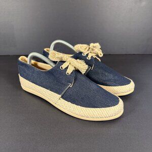 Calzaleon Women's Shoes 9 Denim Espadrille Brand New